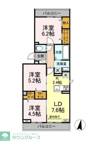 メゾン シャルムの物件間取画像
